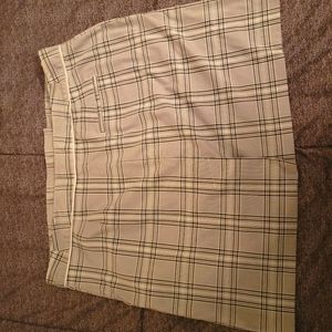 Plaid Grey and White Skirt